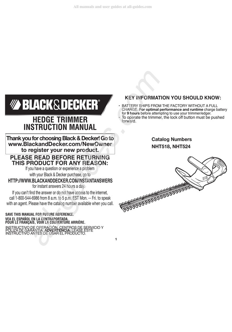 Black & Decker NHT524 User manual