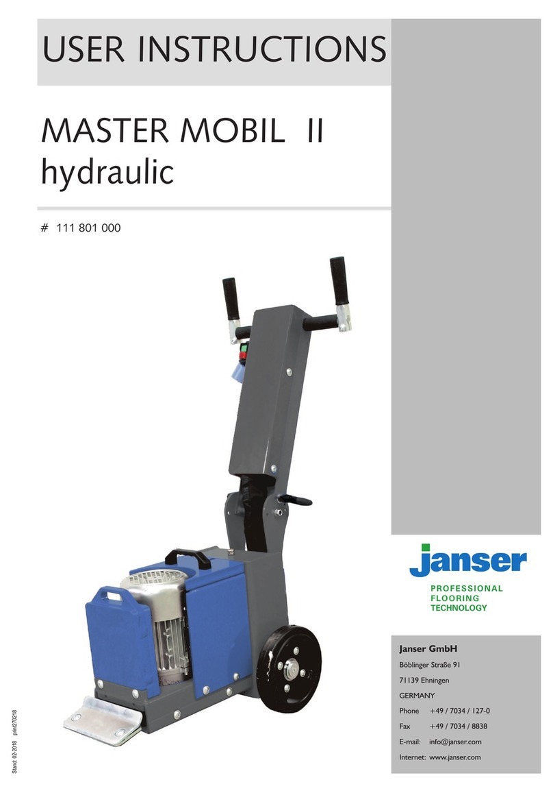 Janser MASTER MOBIL II User instructions