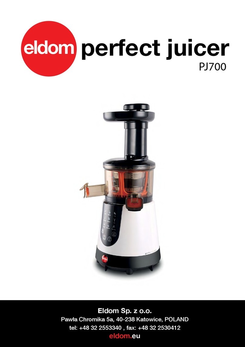 Eldom PJ700 User manual