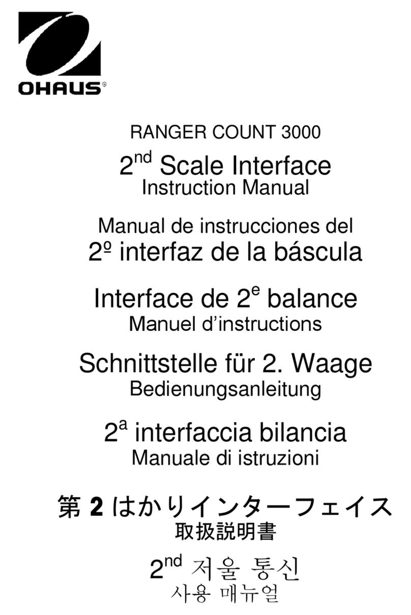 OHAUS Ranger Count 3000 Series instruction manual