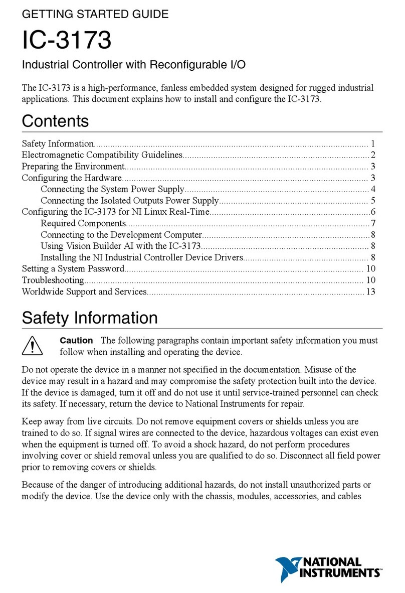 National Instruments IC-3173 User manual