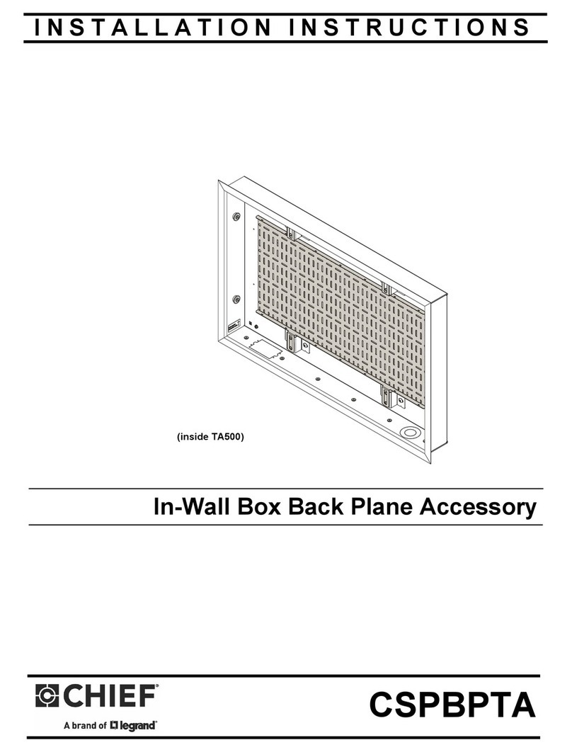LEGRAND CHIEF CSPBPTA User manual