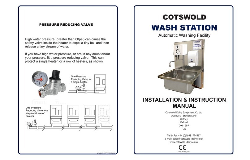 COTSWOLD WASH STATION Installation instructions manual COTSWOLD WASH STATION Installation instructions manual