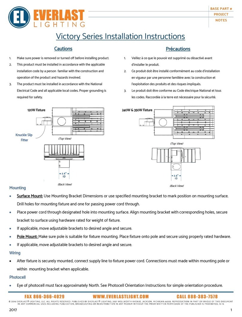 Everlast lighting Victory Series installation instructions Everlast lighting Victory Series installation instructions