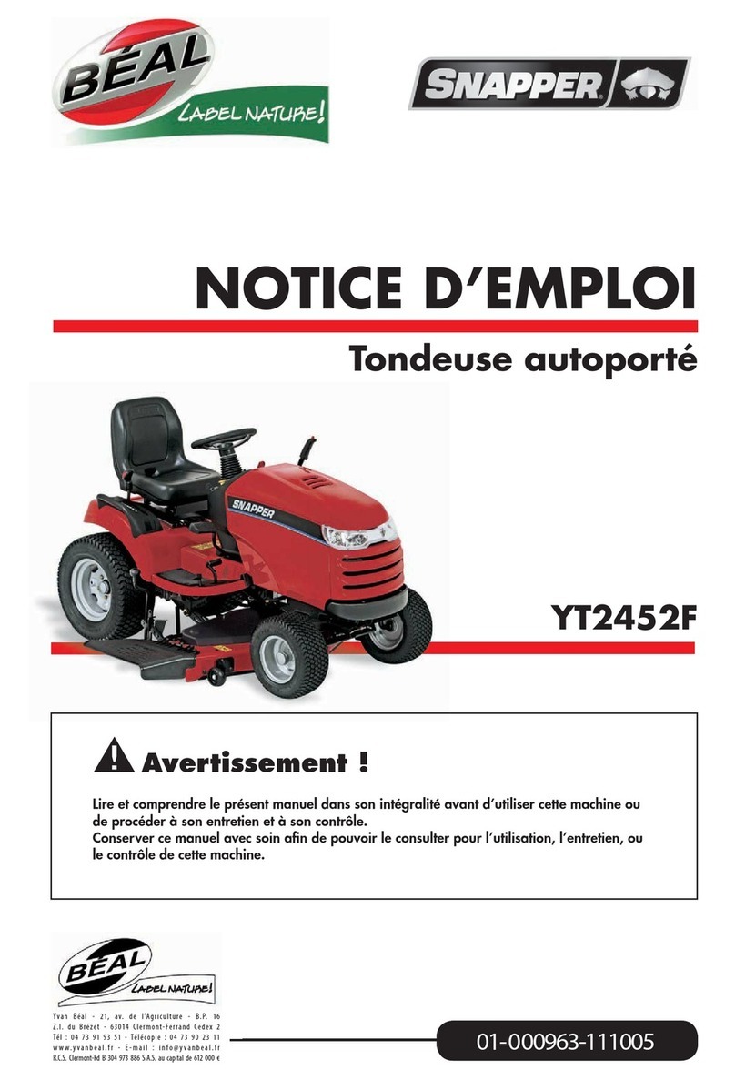 Snapper YT2452F User manual