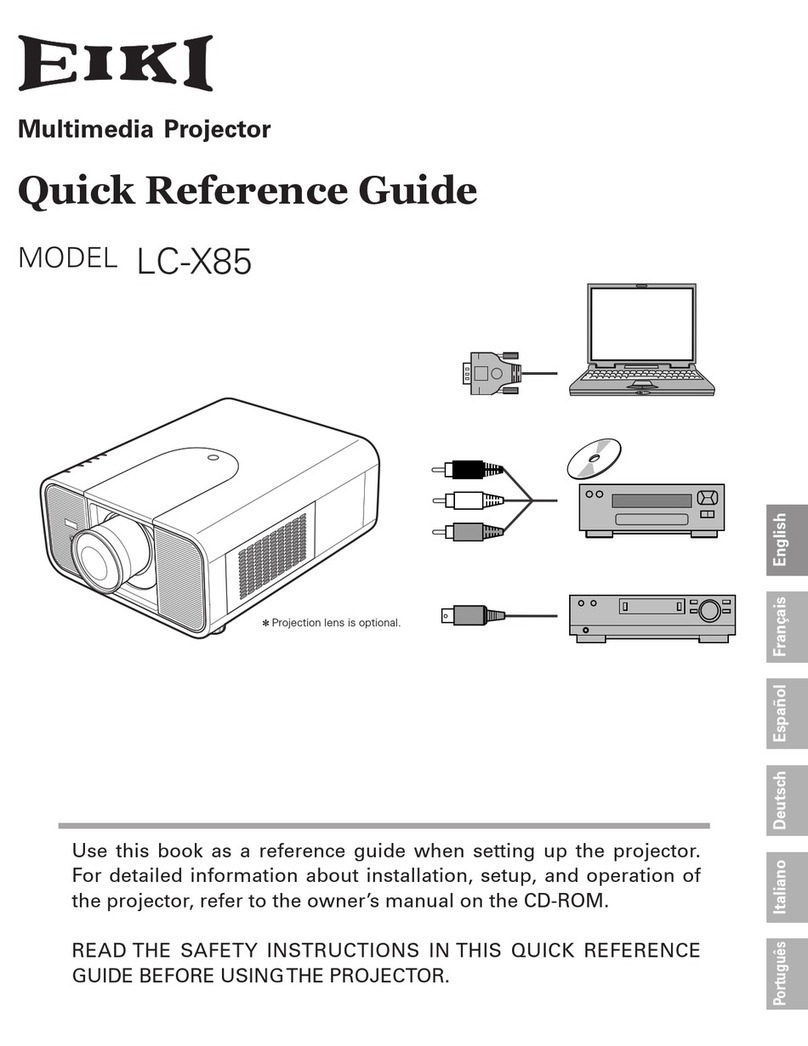 Eiki LC-X85 User manual