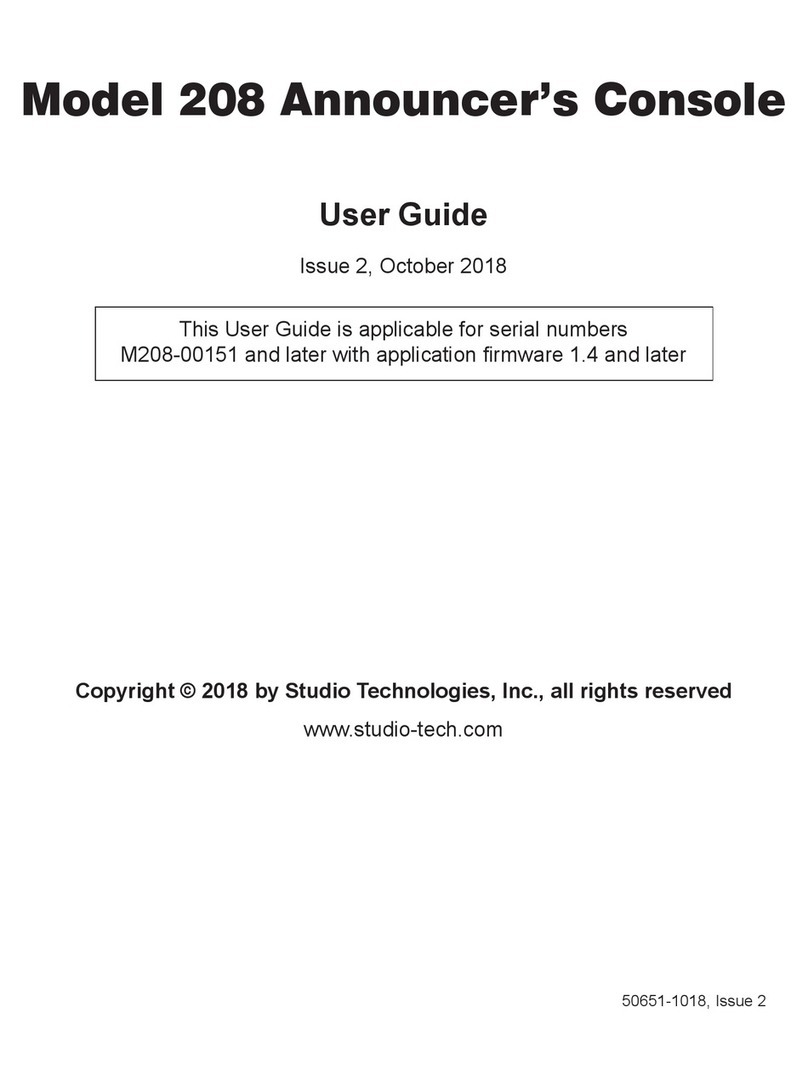 Studio Technologies 208 User manual