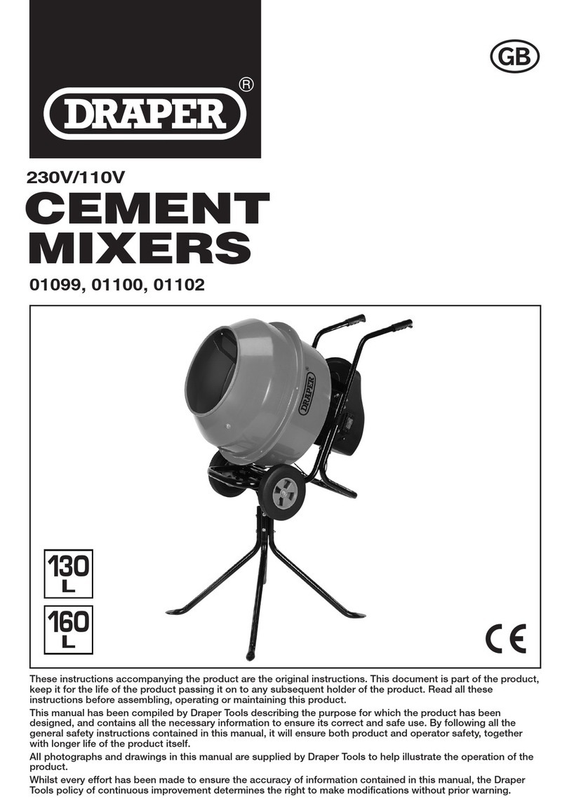 Draper 01099 user manual