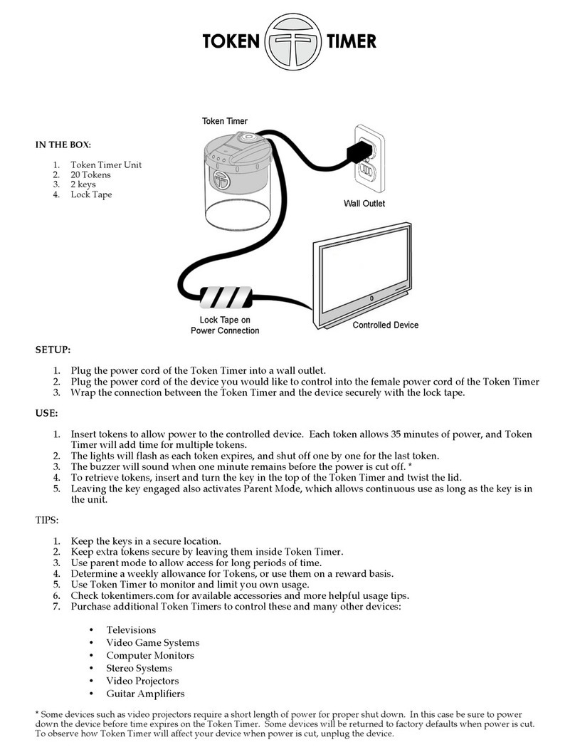 Token Timer 8000-AC-BL-US-35 instructions