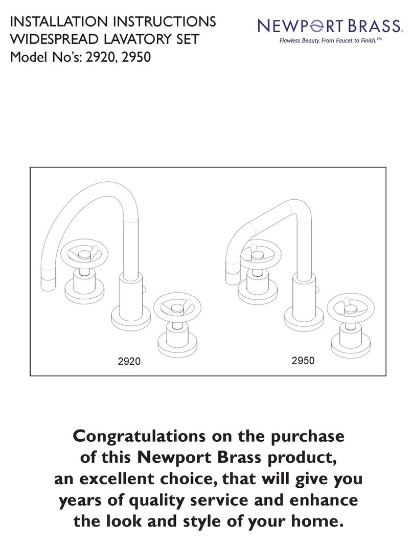 Newport Brass 2920 installation instructions Newport Brass 2920 installation instructions