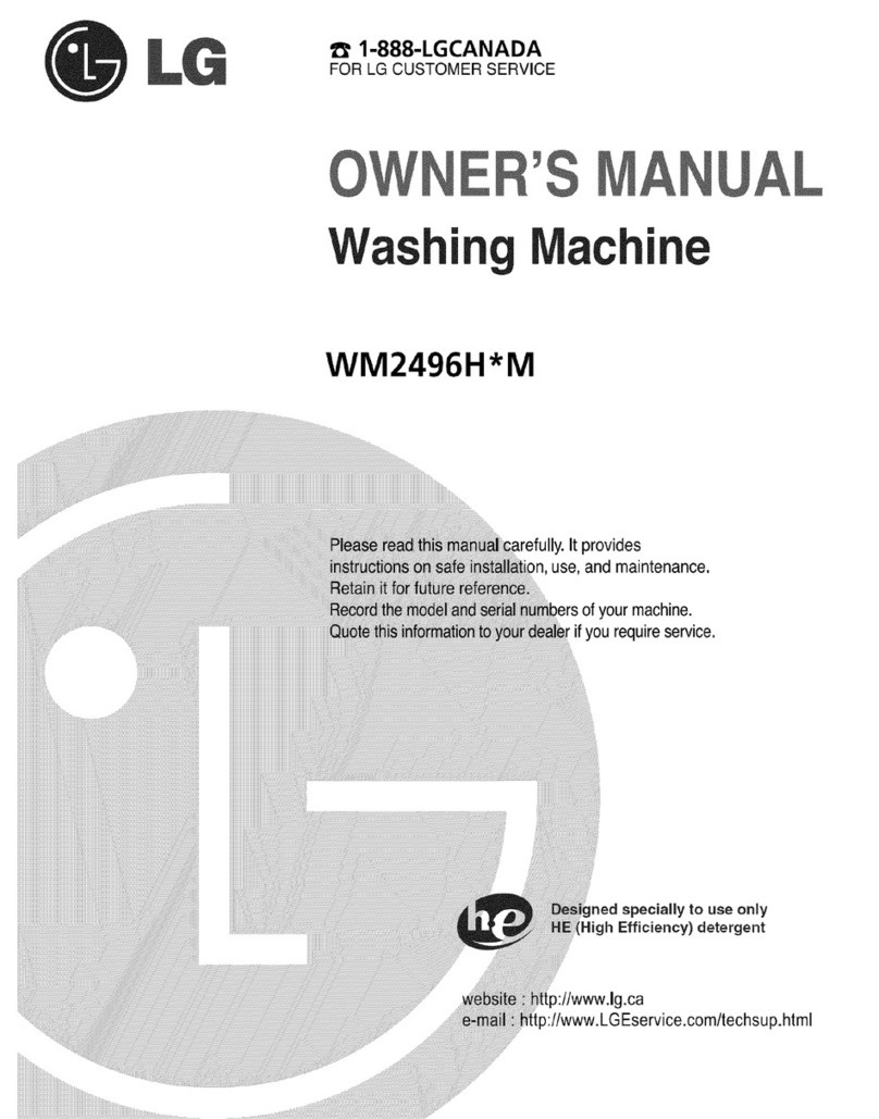 LG WM2496H series User manual