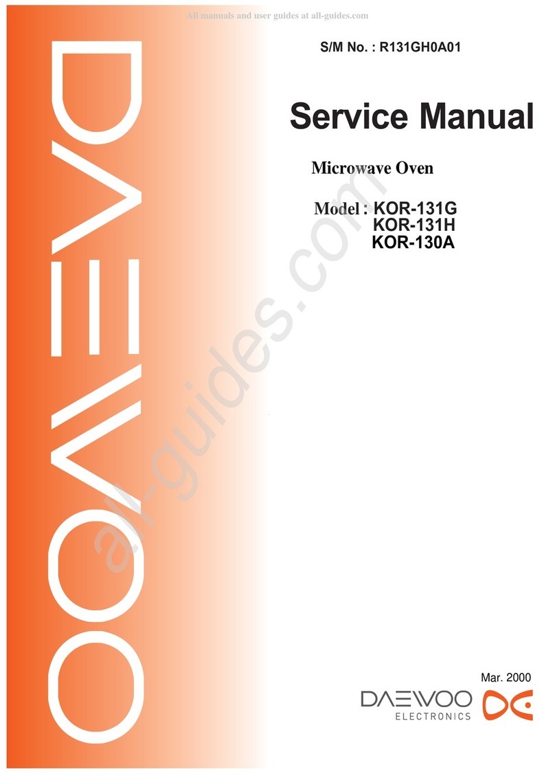 Daewoo KOR-131G User manual