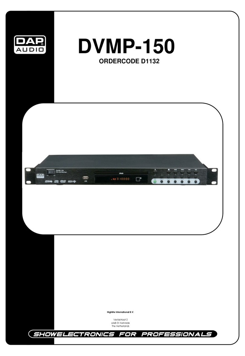 DAPAudio DVMP-150 Product guide