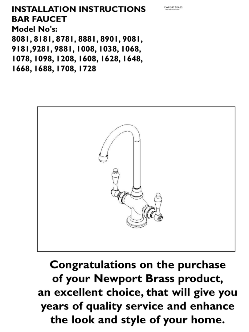 Newport Brass 8081 installation instructions