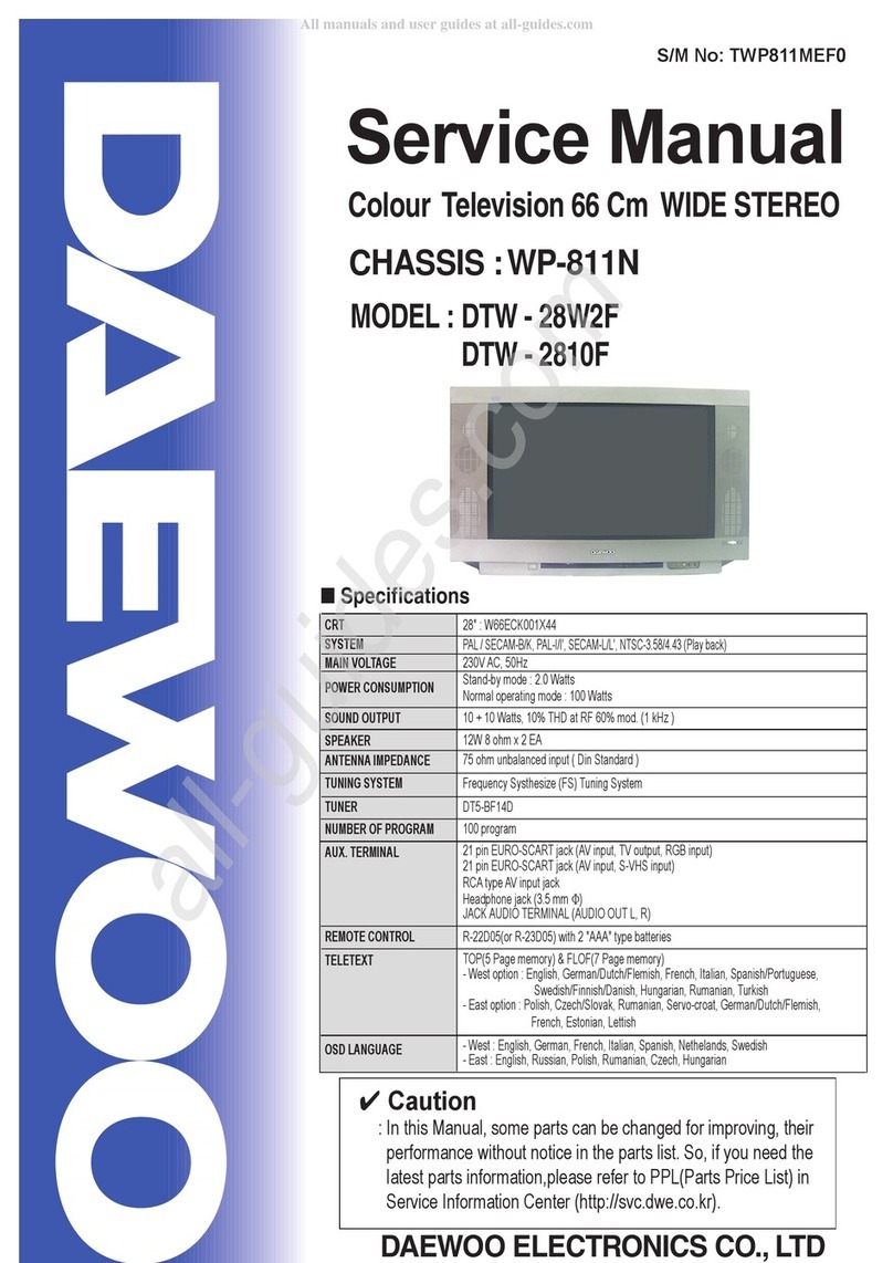 Daewoo DTW - 28W2F User manual