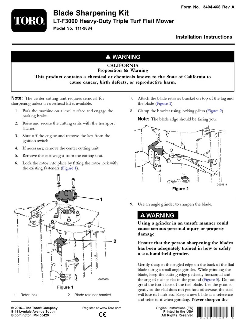 Toro 111-9684 installation instructions