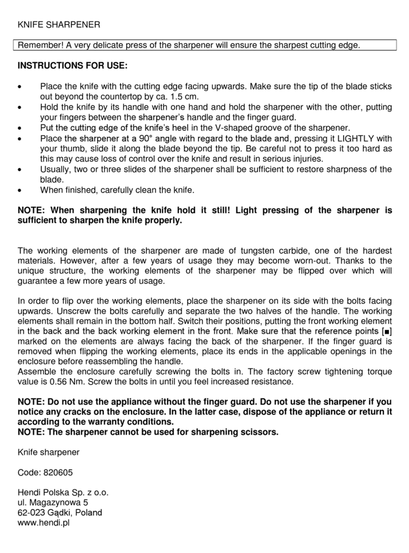 Hendi 820605 User manual