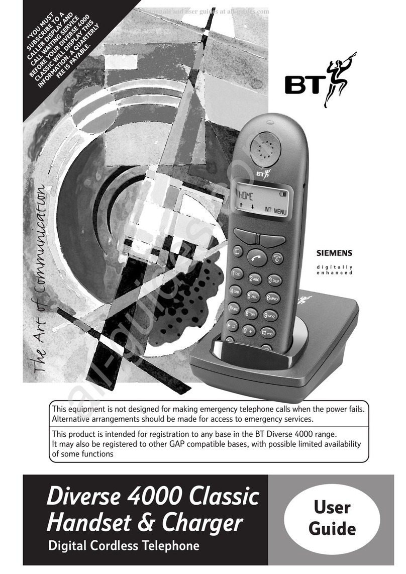 BT DIVERSE 4000 CLASSIC User manual BT DIVERSE 4000 CLASSIC User manual