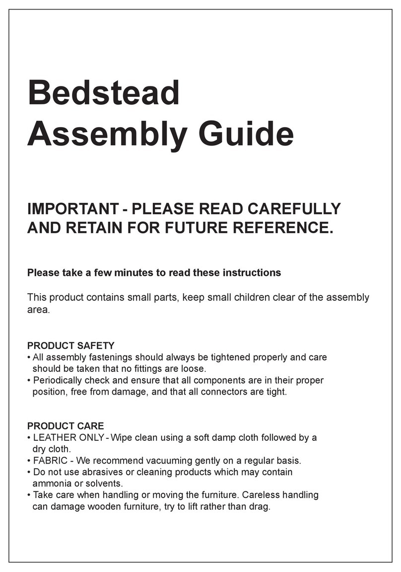 feather&black Cameron Bedstead User manual feather&black Cameron Bedstead User manual