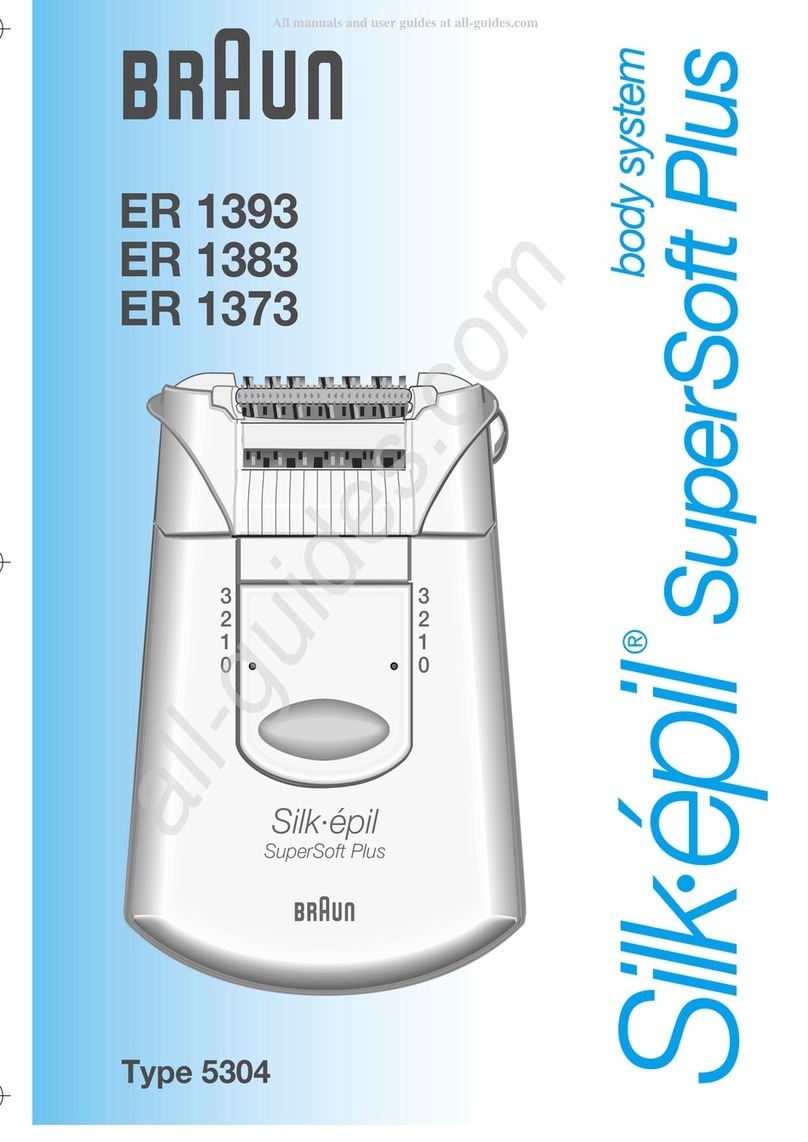Braun Silk'epil SuperSoft Plus body system ER 1393 User manual