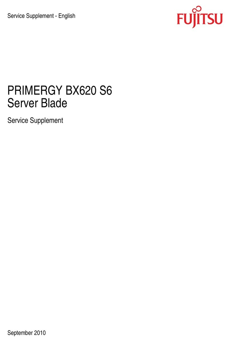 Fujitsu PRIMERGY BX620 S6 Owner's manual
