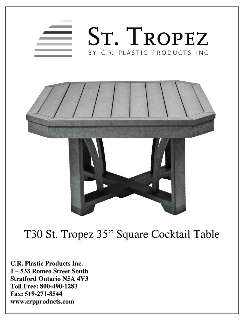 C.R. Plastic Products St. Tropez T30 User manual C.R. Plastic Products St. Tropez T30 User manual