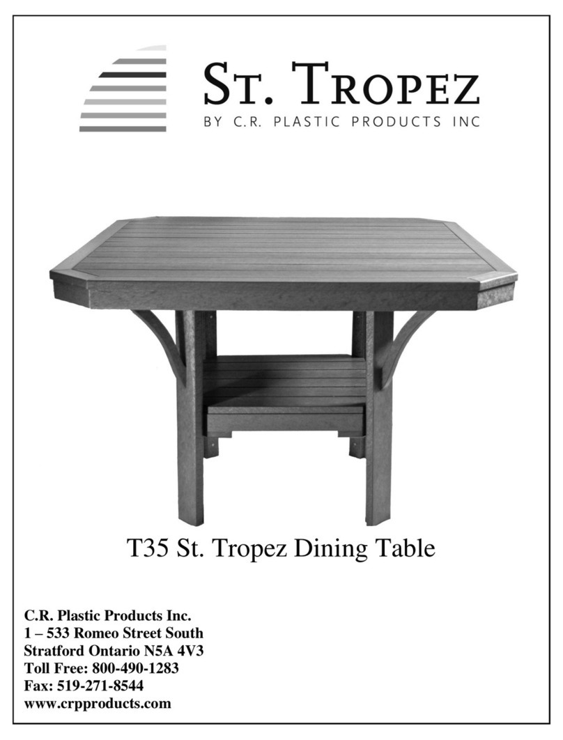 C.R. Plastic Products St. Tropez T35 User manual C.R. Plastic Products St. Tropez T35 User manual