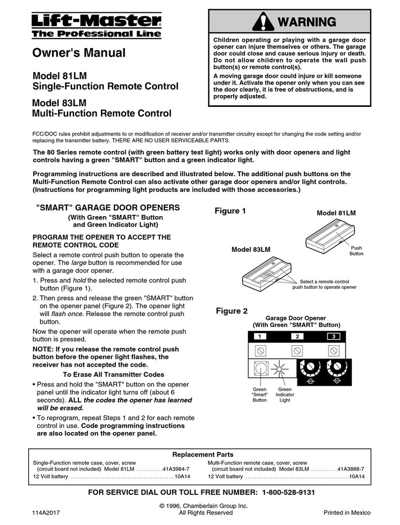 Chamberlain Prosfessional Series User manual
