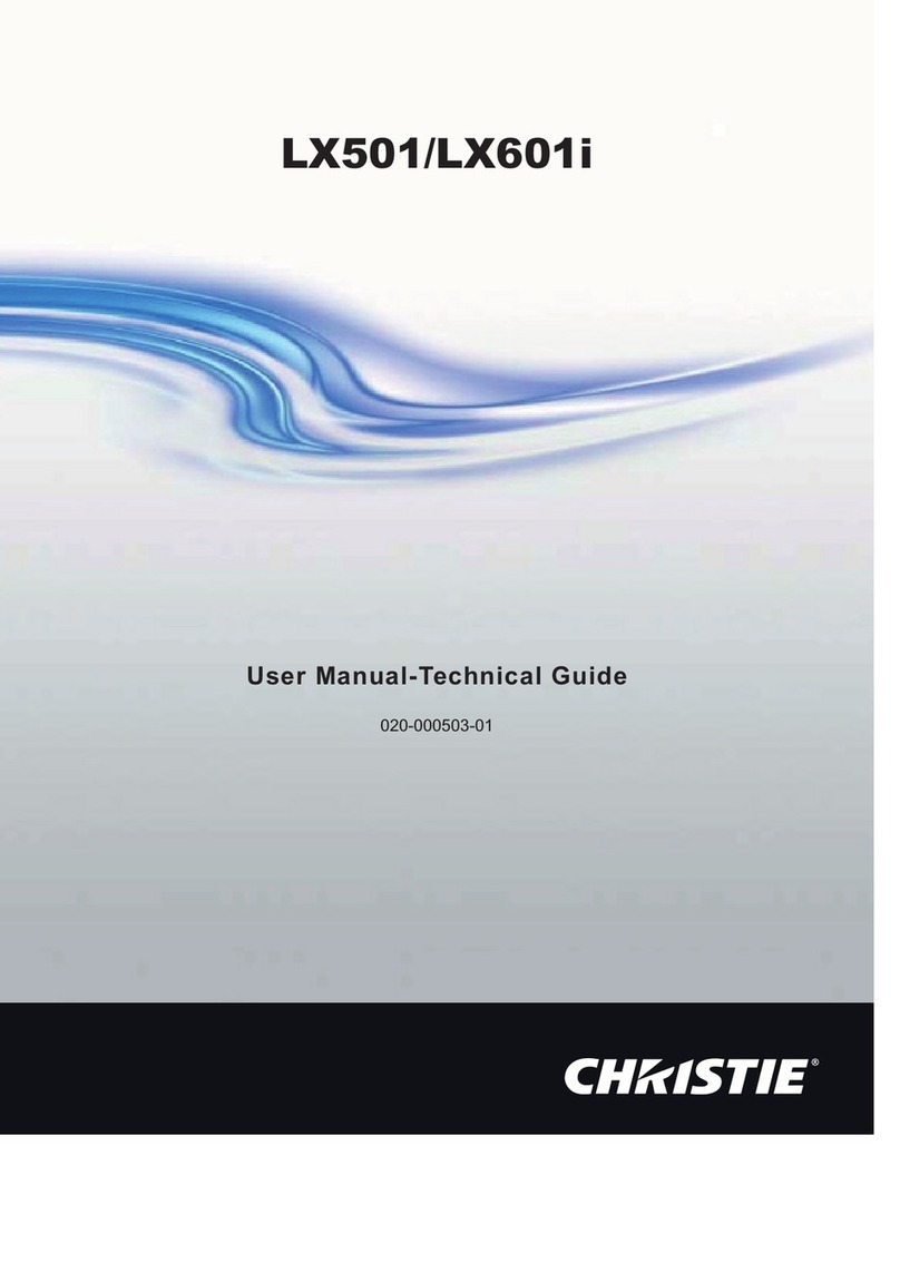 Christie LX501 User manual / technical guide