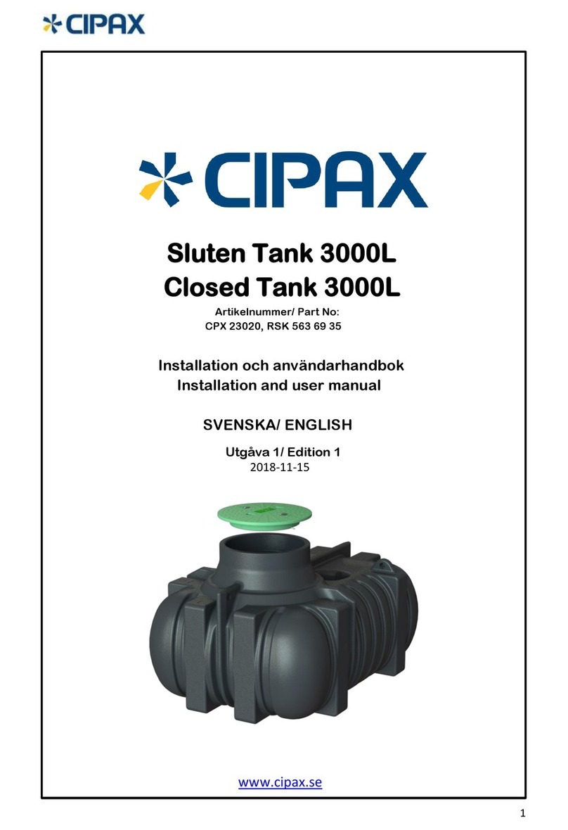 Cipax CPX 23020 Installation and user