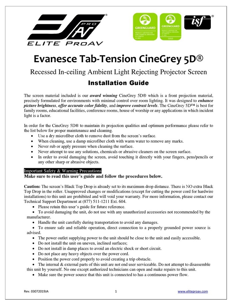 EliteProAV CineGrey 5D installation guide