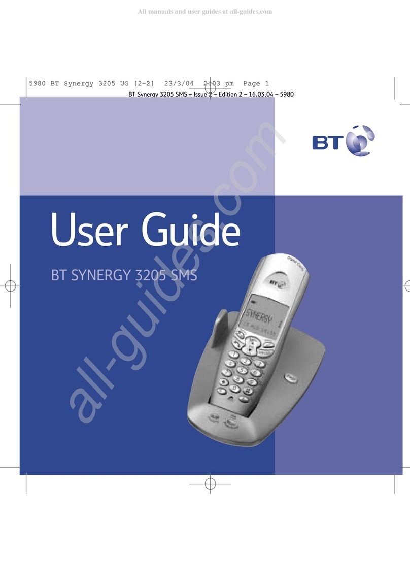 BT SYNERGY 3205 SMS User manual
