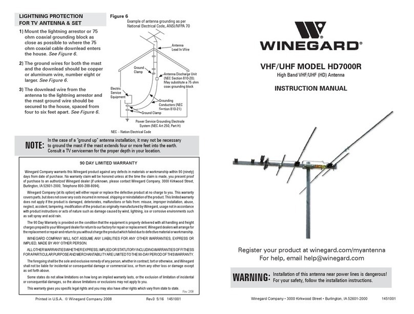 Winegard HD7000R User manual