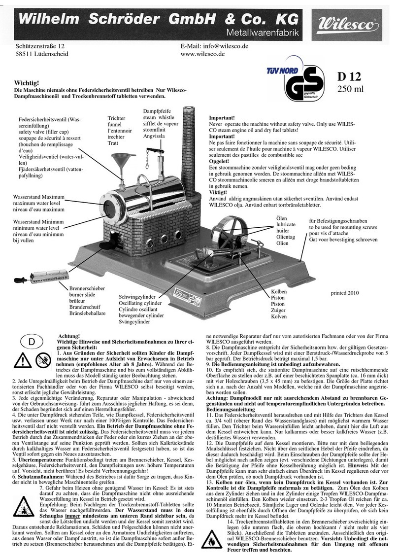 Wilesco D 12 manual