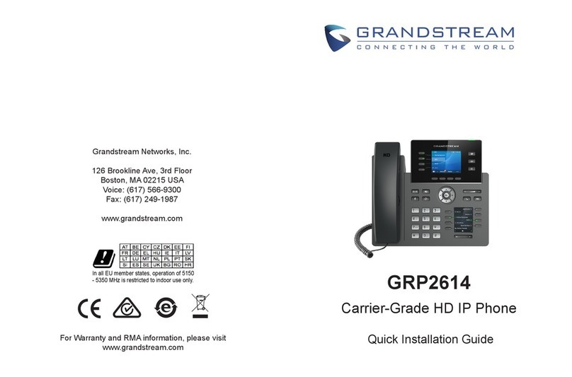 Grandstream Networks GRP2614 User manual Grandstream Networks GRP2614 User manual