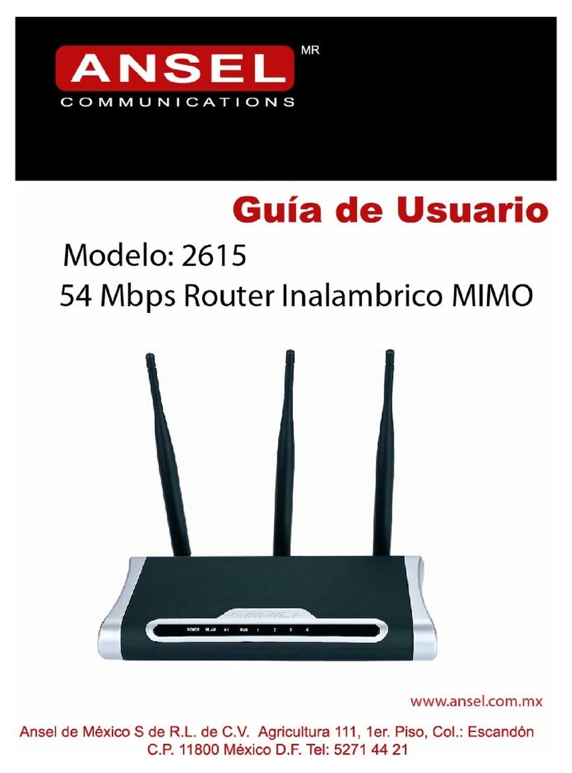Ansel MIMO XR 2615 user manual
