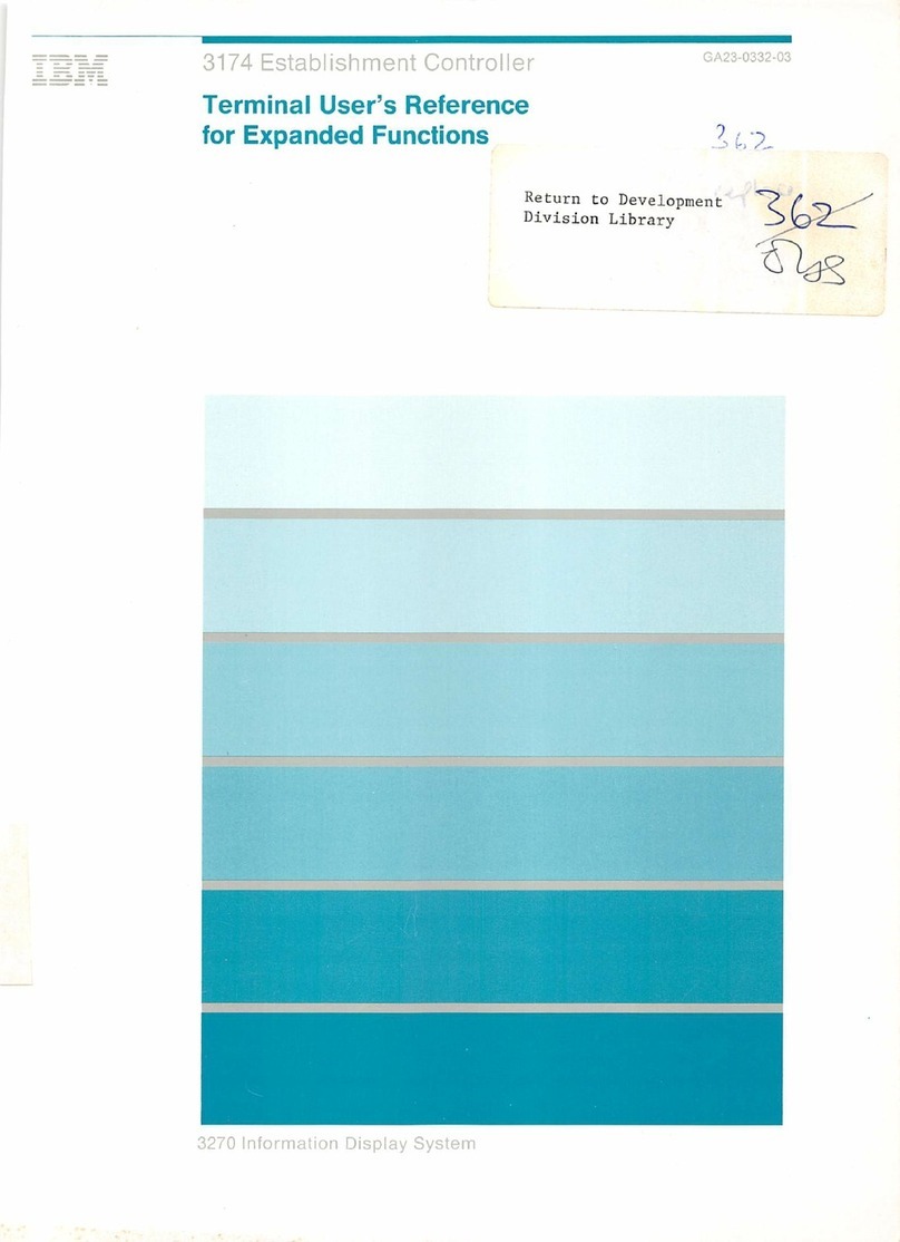 IBM 3174 User manual