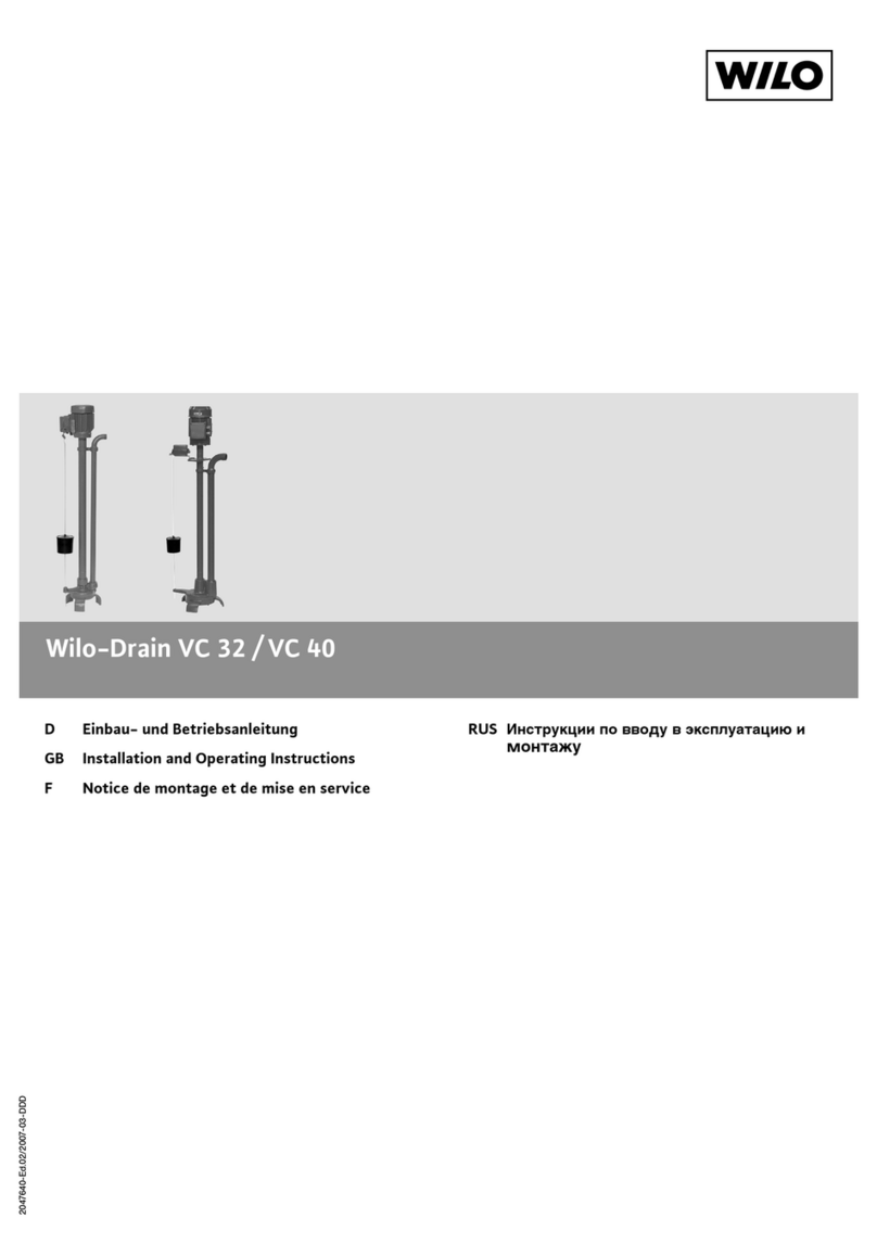 Wilo Drain VC Series User manual