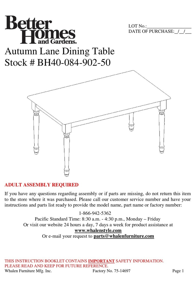 Better Homes and Gardens Autumn Lane BH40-084-902-50 User manual