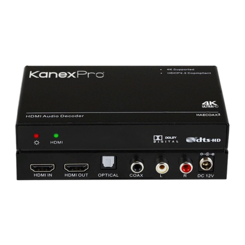 KanexPro CON-AUDXTRACT user manual