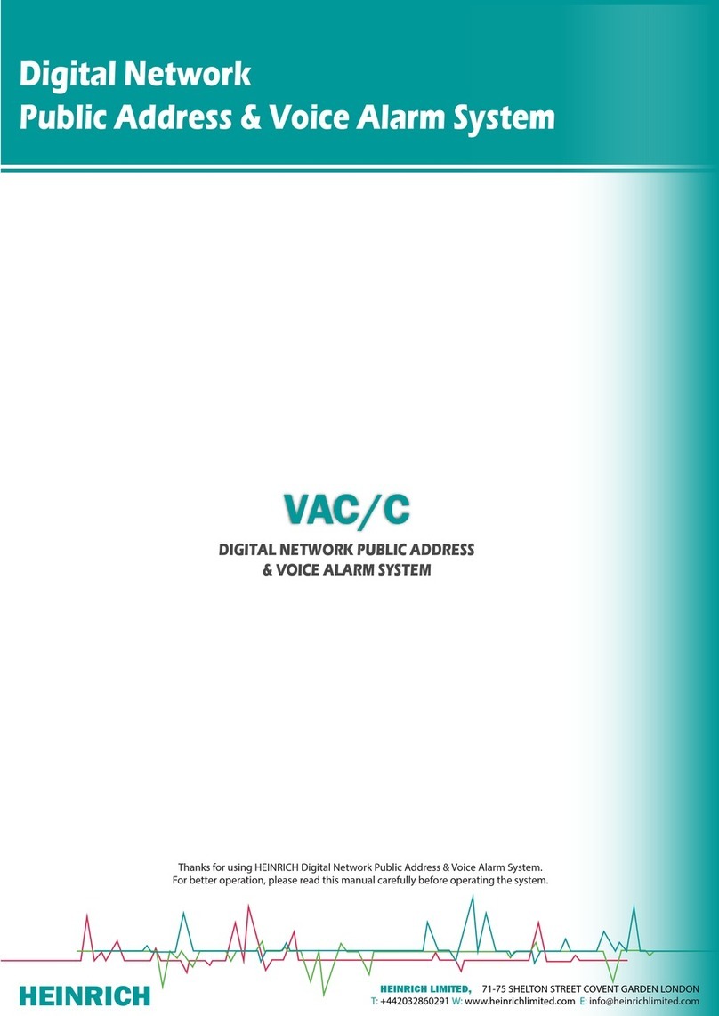 HEINRICH VAC/C product manual