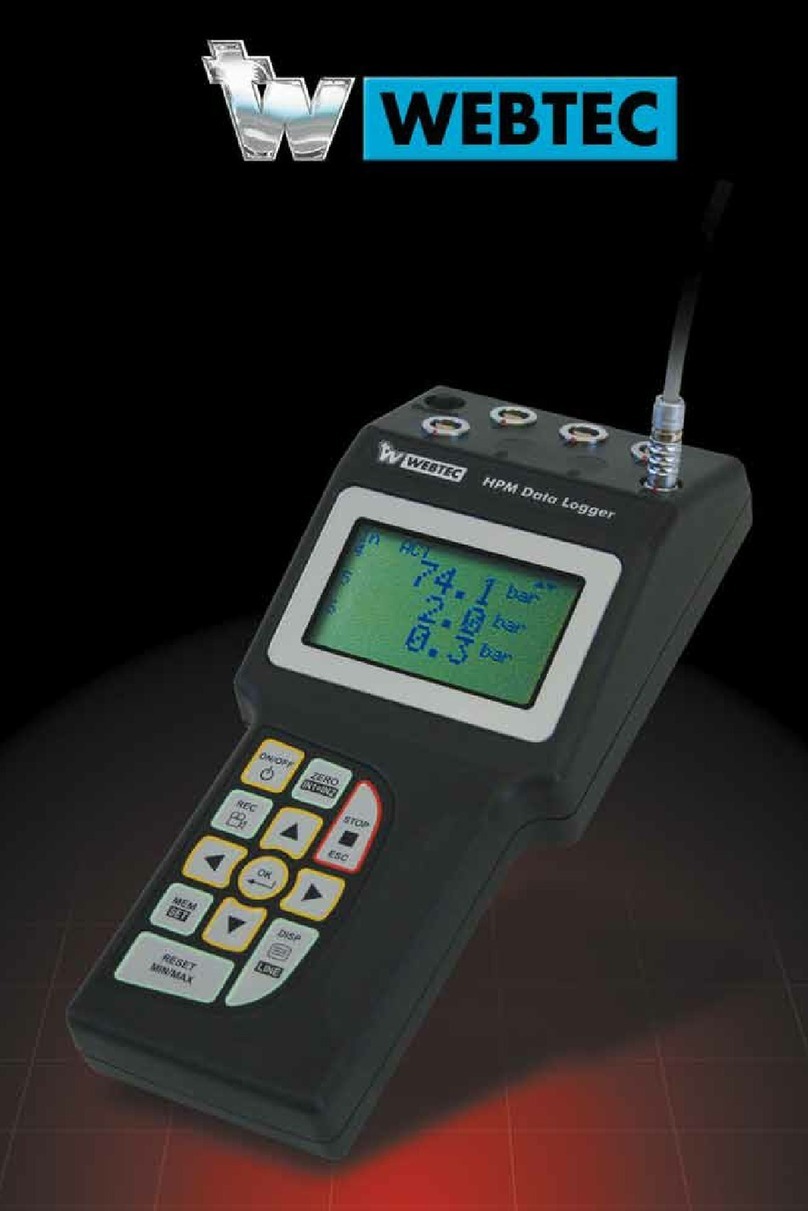 WEBTEC HPM540 User manual