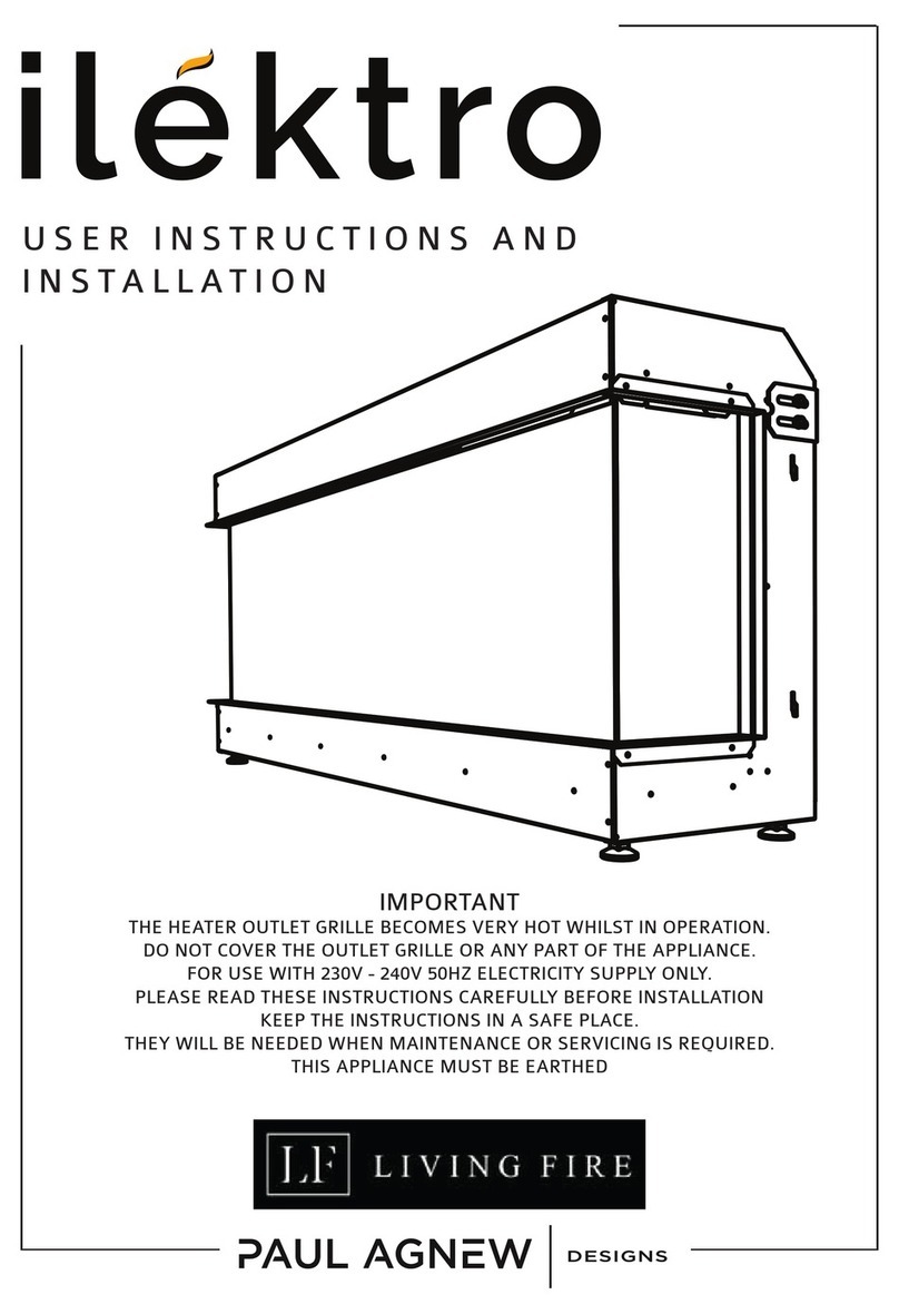 Living Fire Ilektro Series User manual
