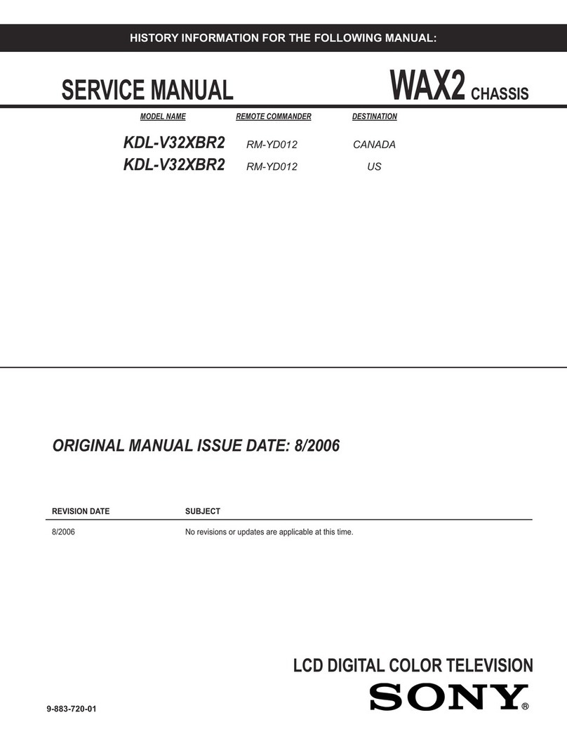 Sony Bravia KDL-V32XBR2 User manual