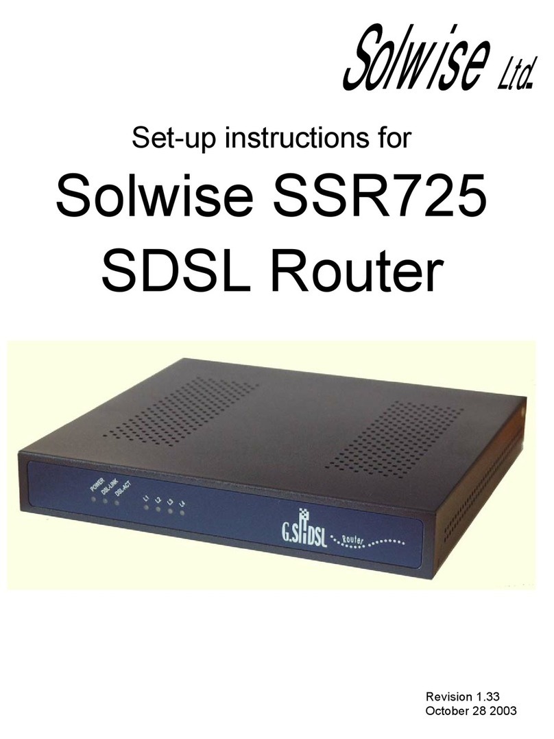 Solwise SSR725 Setup instructions