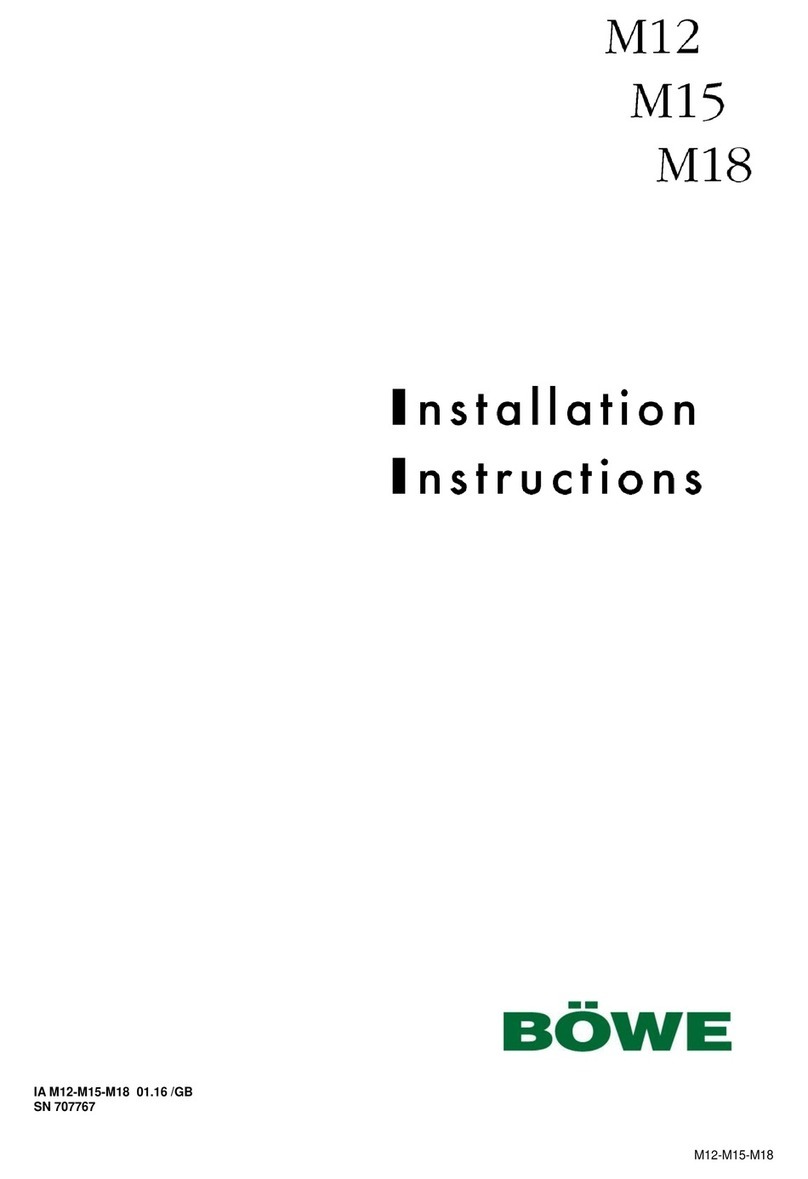 BÖWE M12 installation instructions