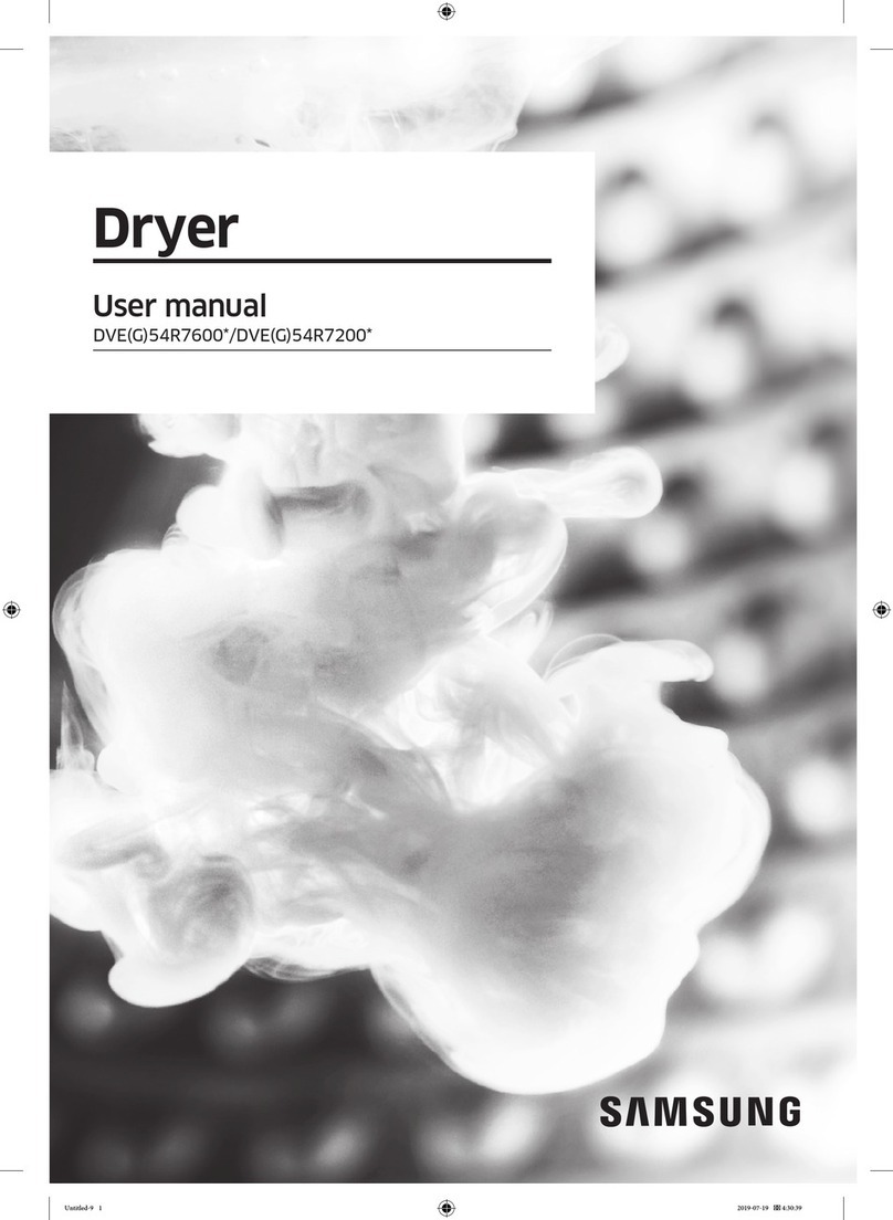 Samung DVE54R7200 Series user manual