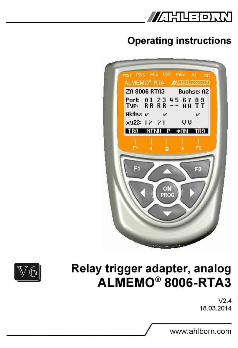 Ahlborn ALMEMO 8006-RTA3 operating instructions