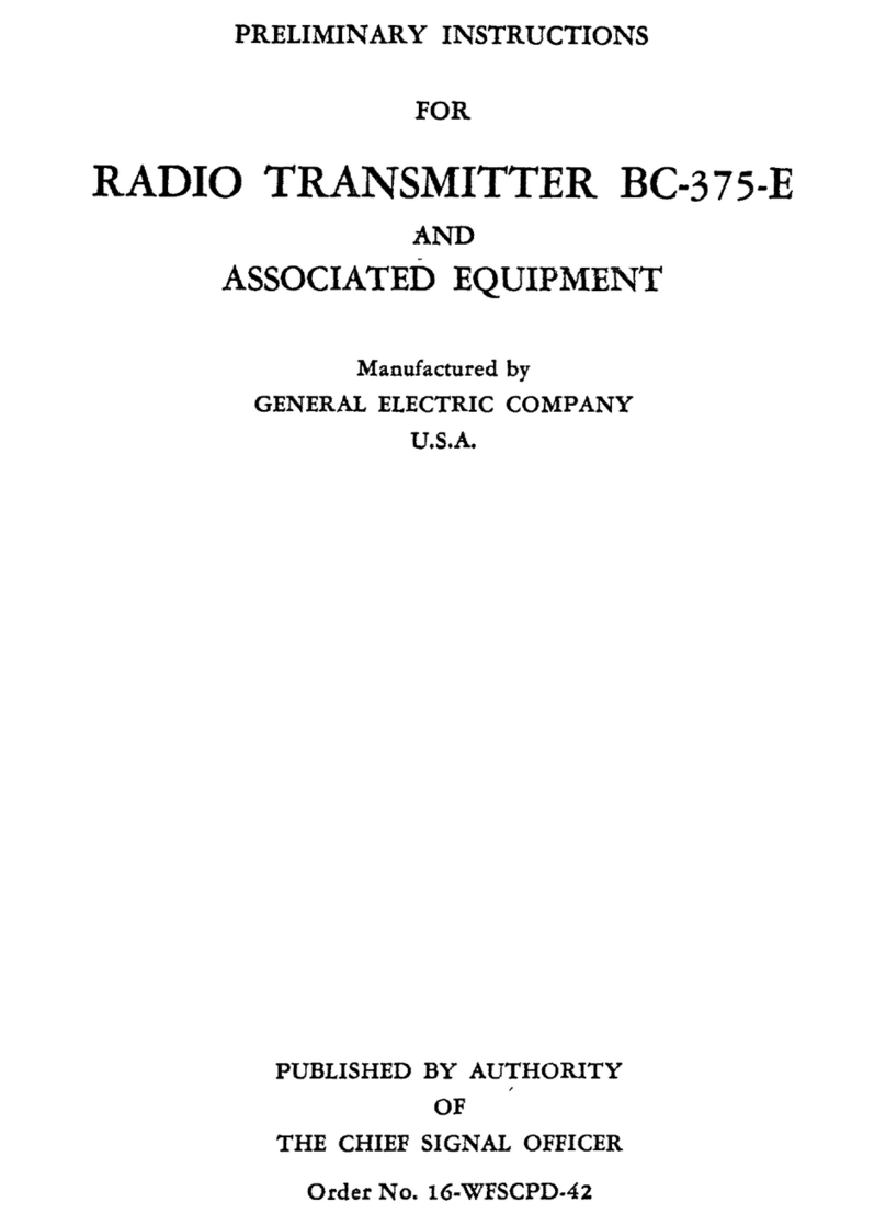 GE BC-375-E User manual