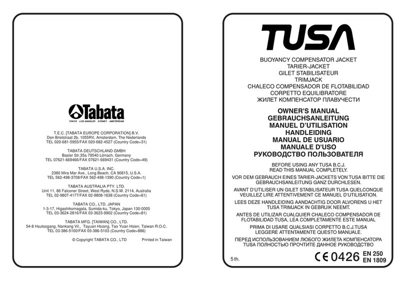 Tusa BCJ-5960 owner's manual